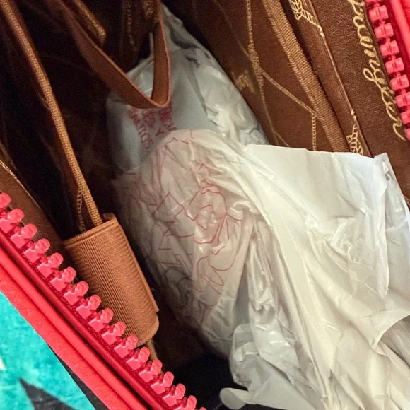 Wrangler Red Lap Top Tote with Black Trim New With Tag - Picture 8 of 11